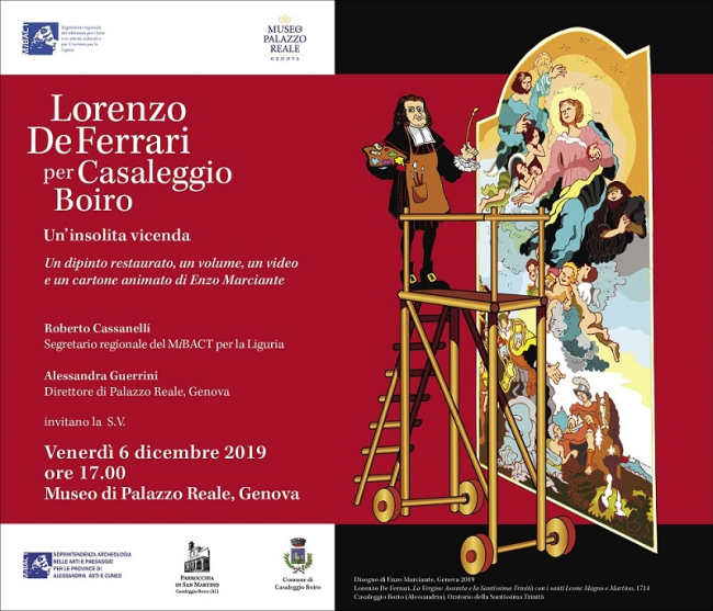 Esposizione Lorenzo De Ferrari per Casaleggio Boiro. Un’insolita vicenda
