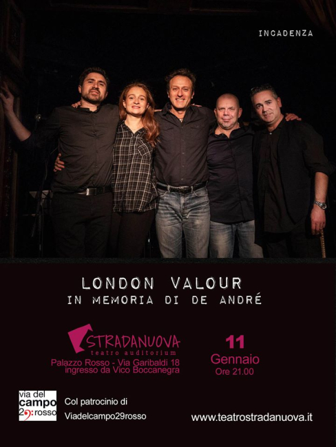 Concerto London Valour in memoria di De André