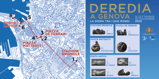 Deredia a Genova – La sfera tra i due mondi