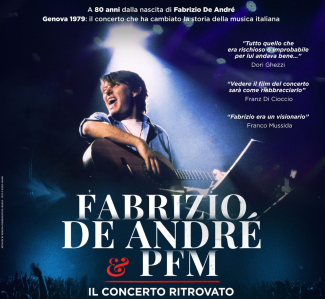 Viadelcampo29rosso: evento gratuito I Suoni di Genova e il concerto ritrovato di Faber & PFM del '79