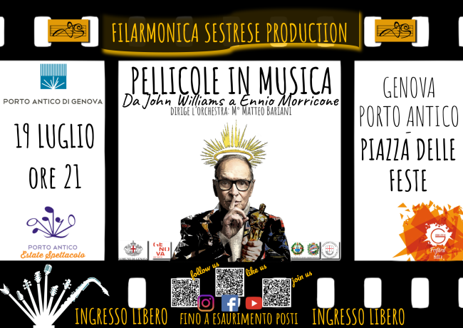 Concerto Filarmonica Sestrese "Pellicole in musica - Da John Williams a Ennio Morricone"