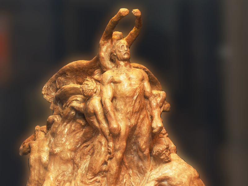 Foto di Eugenio Baroni. Uno scultore alpino in Accademia 