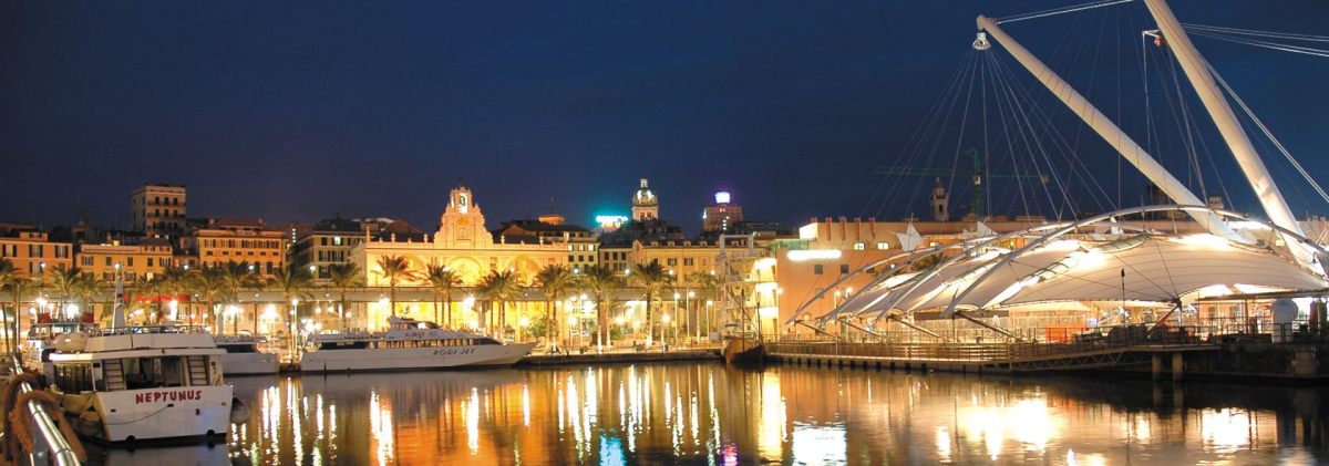 Porto Antico in notturna  