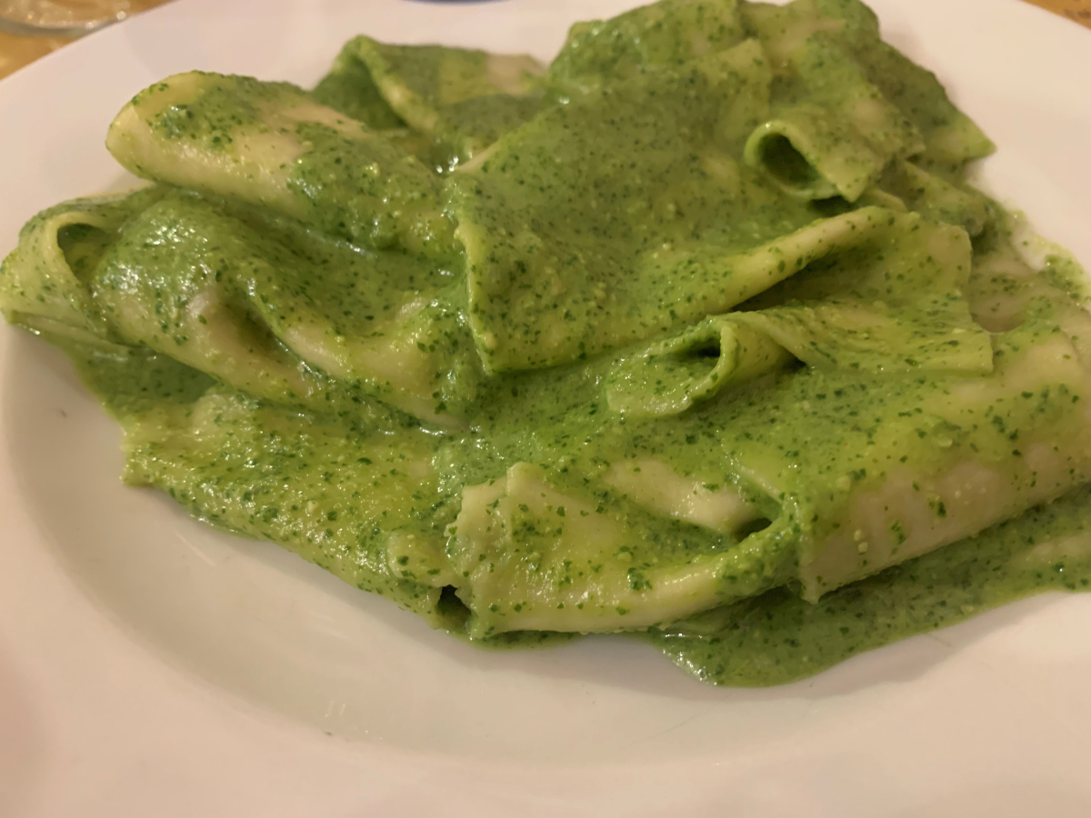 Mandilli al pesto, tipica pasta genovese