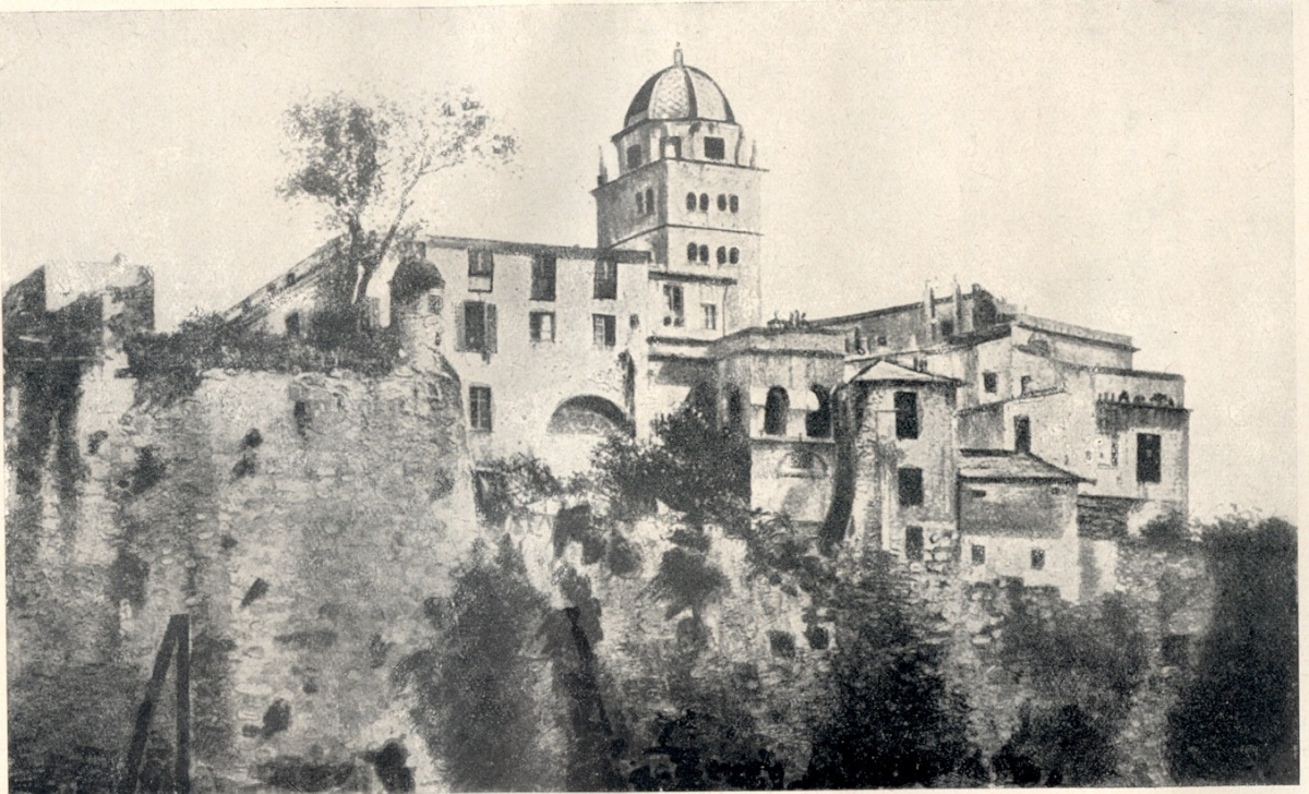 Antica raffigurazione della chiesa di San Tommaso 