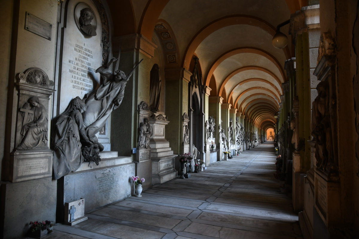 Cimitero di Staglieno, il Quadriportico storico  