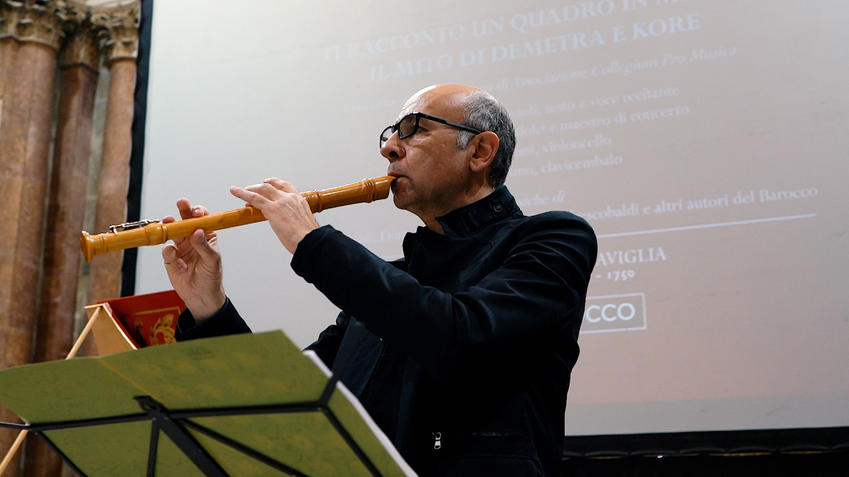 Il flautista Stefano Bagliano 