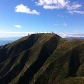 Il crinale del Monte Fasce 