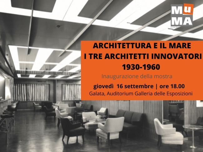 ARCHITETTURA E IL MARE. I TRE ARCHITETTI INNOVATORI. 1930-1960