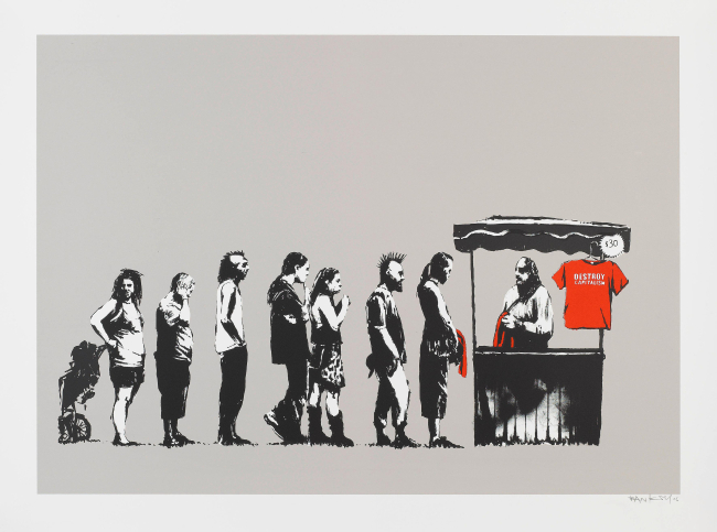 THE SECOND PRINCIPLE OF BANKSY -  artworks of an artist called Banksy