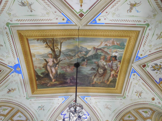 Palazzo Tommaso Spinola, oggi Pessagno - decorazione ad affresco di un salone