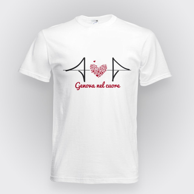 In vendita le magliette "Genova nel cuore"