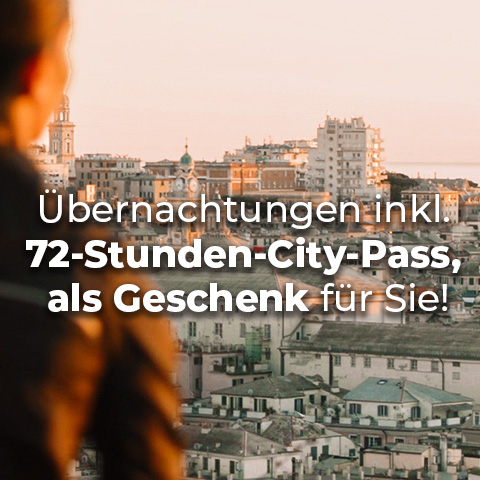 Übernachtungen inkl. 72-stunden-city-pass, als geschenk für sie!