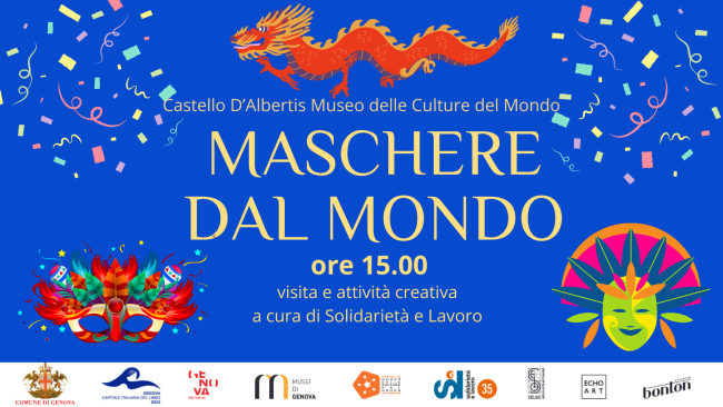 Maschere dal mondo. Visita e attività laboratoriale