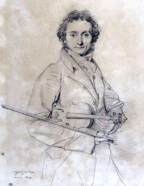 Paganini di Jean-Auguste-Dominique Ingres - Web Gallery of Art 