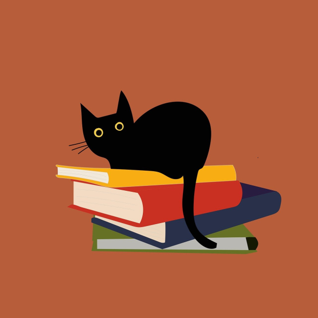 Libri e gatto