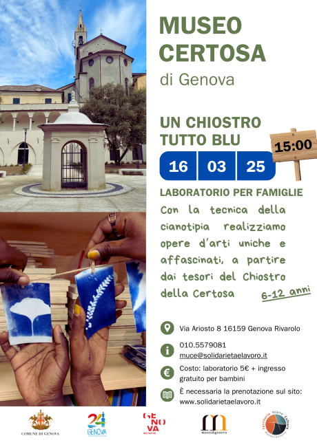 Un chiostro tutto blu