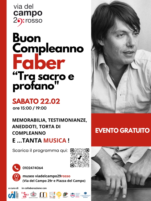 Buon Compleanno Faber. Tra sacro e profano