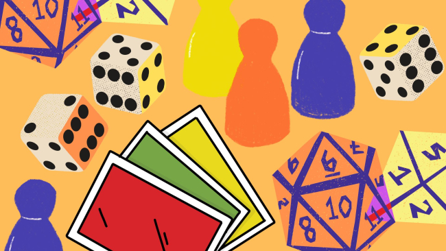 Giochi da tavolo, dadi carte ecc..