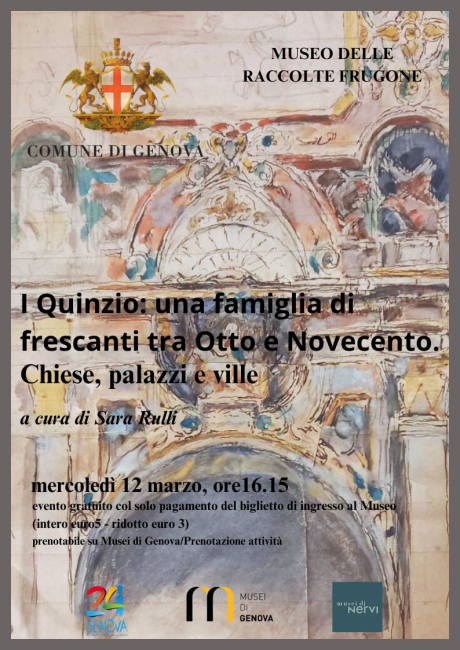 I Quinzio: una famiglia di frescanti tra Otto e Novecento.  Chiese, Palazzi e Ville