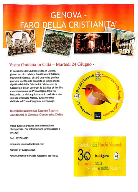 Genova, Faro della Cristianità. Visita Guidata in Città