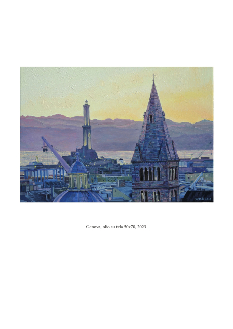 PREFETTURA - ENRICO MERLI - Genova, olio su tela 50x70 cm, 2023