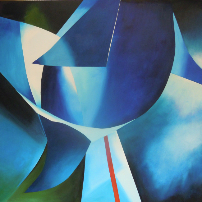 PREFETTURA . IDA FATTORI - Vortice, olio su tela100x100 cm, 2024