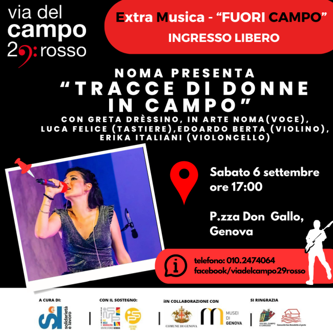 Tracce di donne in campo. Concerto spettacolo di Noma 