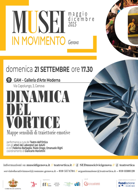 Dinamica del vortice. Mappe sensibili di traiettorie emotive