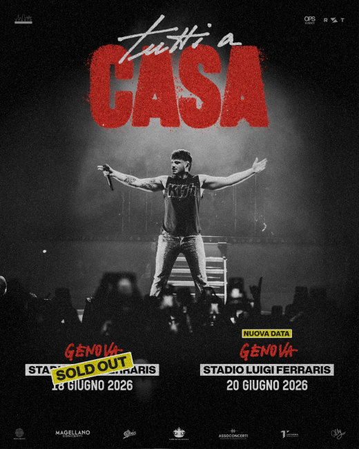 La locandina dei concerti di Olly allo stadio Luigi Ferraris