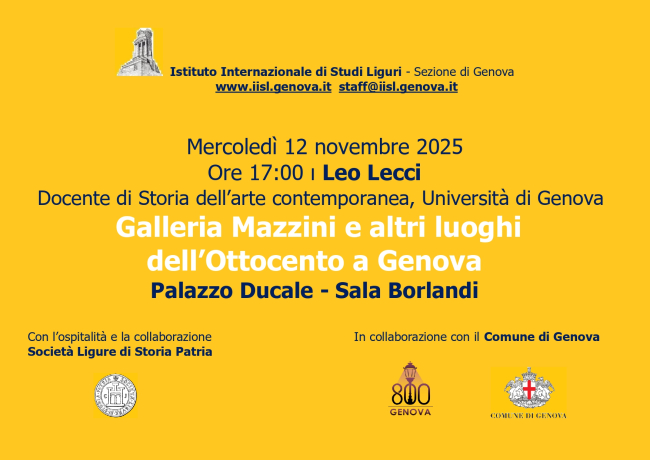 Galleria Mazzini e altri luoghi dell'Ottocento a Genova