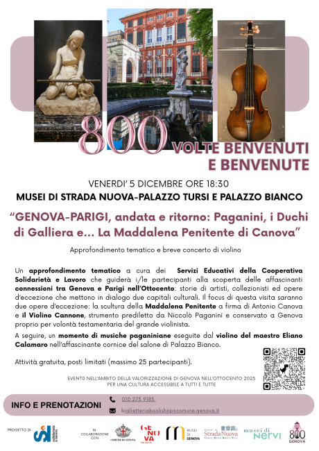 Genova-Parigi, andata e ritorno: Paganini, i Duchi di Galliera e… La Maddalena Penitente di Canova