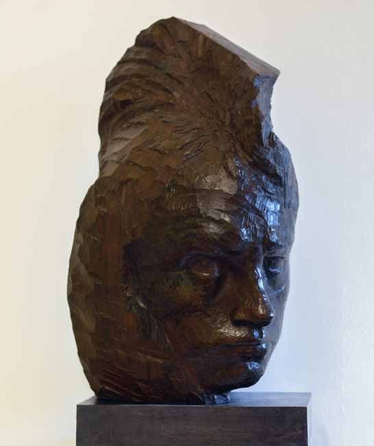 1. Francesco Falcone (Chiavari 1892 – 1978), Guerriero /Warrior, 1925-1930, legno laccato / lacquered wood, GG2025.12. Donazione Rosalba Falcone, Chiavari