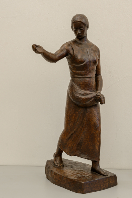 2. Rodolfo Castagnino (Genova 1893 – 1978), Seminatrice / Seeder, 1931, legno / wood, GDU2025.4. Acquistato con il contributo di Mitchell Wolfson Jr.