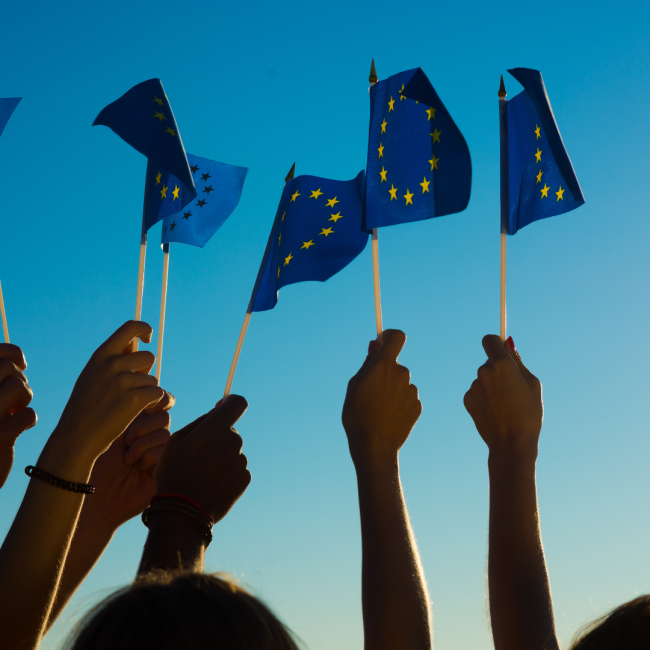 Bandierine dell'Unione Europea