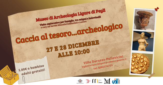 Caccia al tesoro...archeologico.  Visita esplorativa per famiglie, tra enigmi e indovinelli   