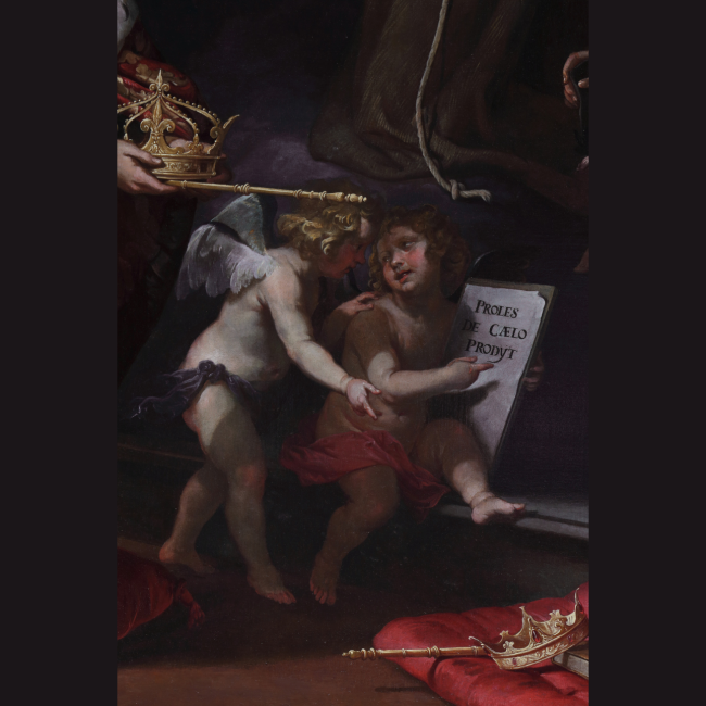 Particolare della Pala di San Nicolosio