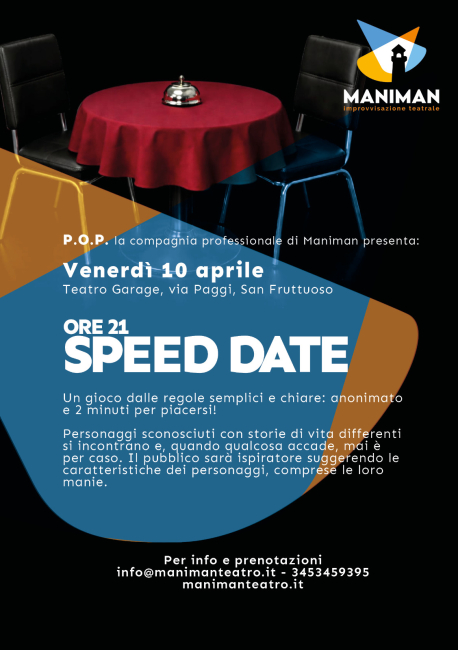 Speed Date. Alla Sala Diana del Teatro Garage