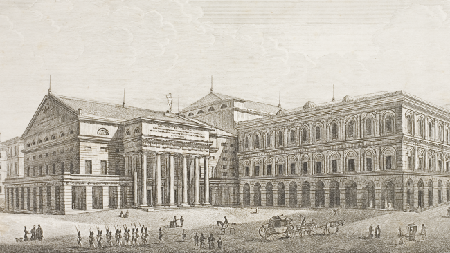 Teatro Carlo Felice e Palazzo dell'Accademia delle Belle arti 