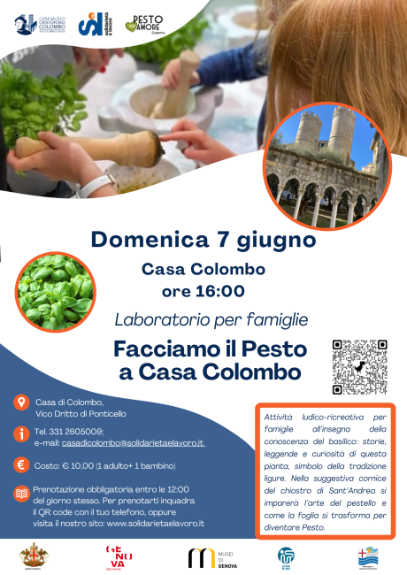 Facciamo il Pesto a Casa Colombo: laboratorio per famiglie, tra cultura e tradizioni