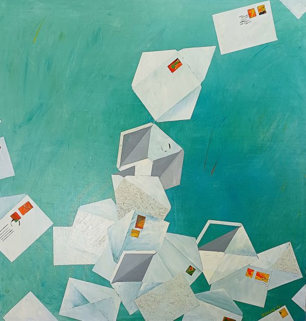 SF senza titolo, acrilico su tela,1988