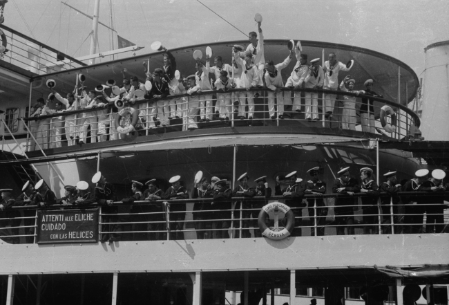 Archivio Leoni 20 luglio 1936 Partenza Marinaretti con Biancaman