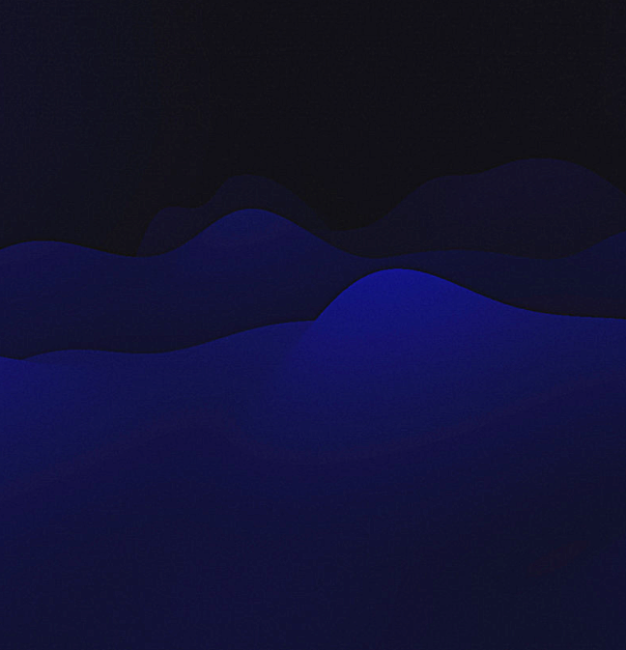 Onde di diverse gradazioni di blu