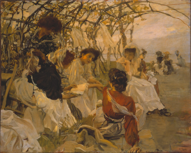 Ettore_Tito_ Pagine d'amore_olio su tavola_ Raccolte Frugone